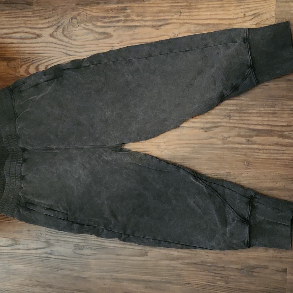 NEW Free People Movement June Bug Cotton Jogger Sweatpants In Black sz LARGE